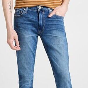 Paige Lennox Slim Fit Blue Denim Jeans Stretch Classic Casual men's size 33